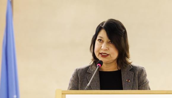 La ministra de Relaciones Exteriores, Ana Gervasi, participó en la sesión inaugural de la 52º sesión del Consejo de Derechos Humanos, en Ginebra. (Foto: EFE/EPA/SALVATORE DI NOLFI)