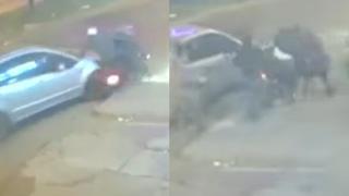 SMP: delincuente recibe brutal golpiza mientras su cómplice fue atropellado tras arrebatar un celular | VIDEO