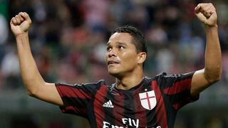 Milan: Carlos Bacca entró por Lapadula y anotó el del triunfo