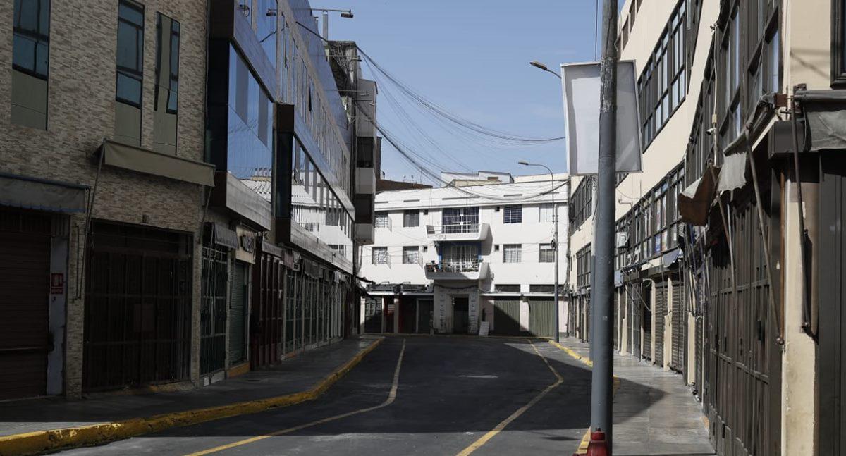 En el Mercado central  también se acata la cuarentena. (Foto: César Campos)