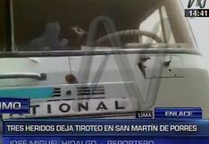 San Martín: tres heridos tras intento de asalto a un camión