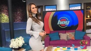 Yanet García estuvo a poco de sufrir caída cuando desfilaba en el set del programa ‘Hoy’