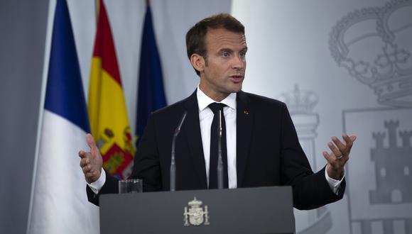 El presidente francés se pronunció desde Madrid. (Foto: AP)