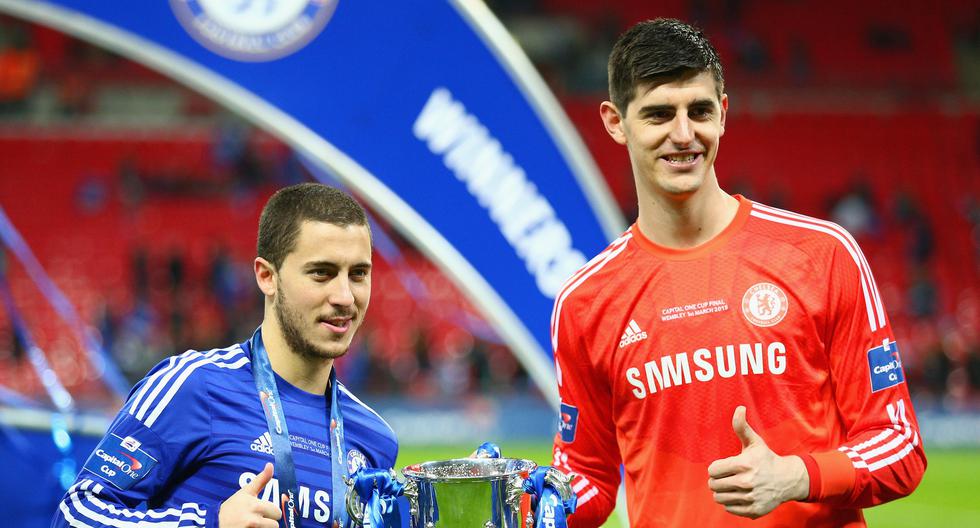 Eden Hazard y Thibaut Courtois podrían dejar Chelsea para recalar en el Real Madrid. (Foto: Getty Images)