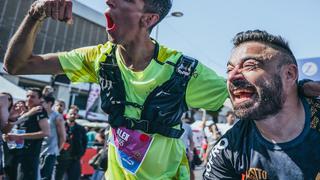 Histórcio: Alex Roca completó la maratón de Barcelona con un 76% de discapacidad física