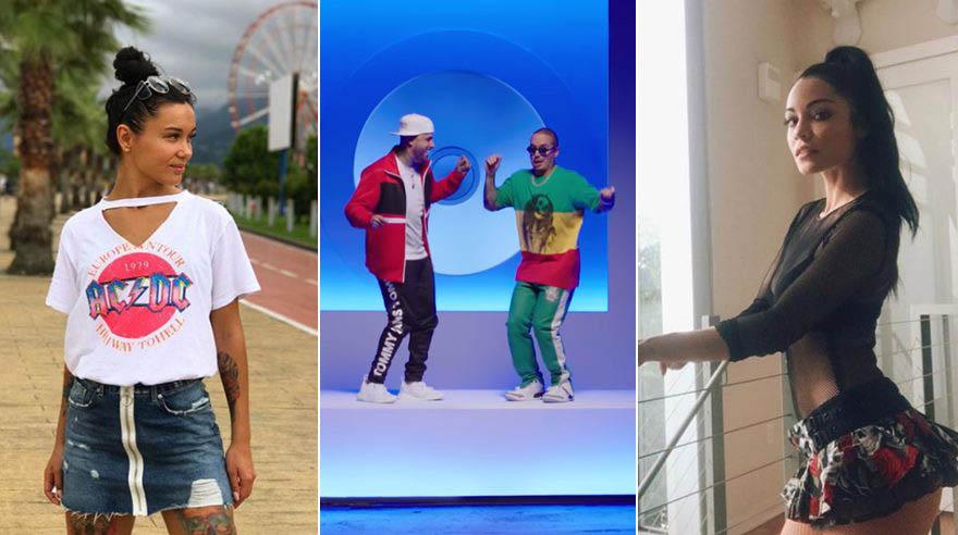 y Sharlene Taule pasaron el #XChallenge de Nicky Jam y J Balvin en Instagram. (Foto: Instagram)
