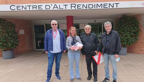 Antonio García Pye y Néstor Bonillo viajaron a España. (Foto: FPF)