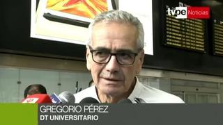 Gregorio Pérez lamenta eliminación de la Copa Libertadores