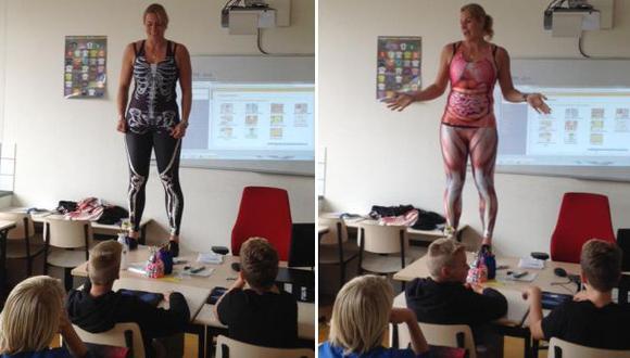 Maestra holandesa se quita la ropa al enseñar anatomía [VIDEO] |  REDES-SOCIALES | EL COMERCIO PERÚ