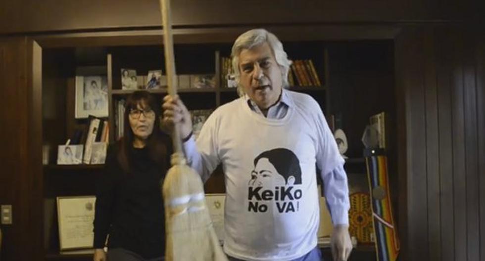 Fernando Olivera en marcha Keiko no va. (Foto: captura Facebook)