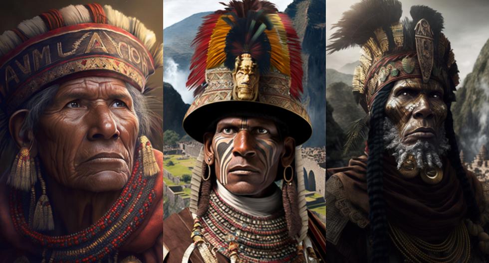 An AI creates accurate depictions of Inca historical figures like Manco Capac, Atahualpa, and Pachacútec