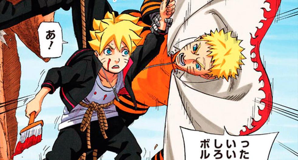 Naruto e hijo al final del manga de Masashi Kishimoto. (Foto: Difusión)