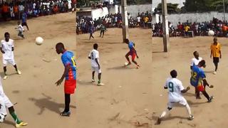 Todo Facebook sorprendido por el fútbol callejero de Angola y es catalogado como de 'otro planeta' | VIDEO