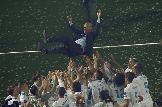 Zinedine Zidane ha ganado tres Champions consecutivas con el Real Madrid | Foto: AP