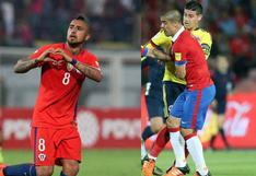 Colombia vs Chile: el duelo entre James Rodríguez y Arturo Vidal por Eliminatorias Rusia 2018