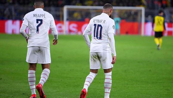 Kylian Mbappé y Neymar, estrellas del París-Saint Germain. (Foto: AP)