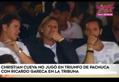 Ricardo Gareca presenció el partido de Pachuca, pero Cueva no jugó