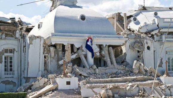 El Palacio Nacional de Puerto Príncipe todavía no fue reconstruido. (Foto: Getty Images, via BBC Mundo)