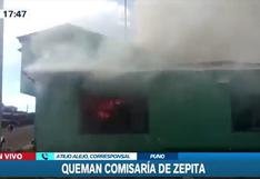 Puno: manifestantes queman comisaría de Zepita | VIDEO
