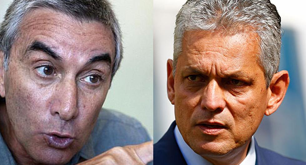 Juan Carlos Oblitas molesto con Reinaldo Rueda. (Foto: Facebook/Getty Images)