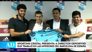 Sporting Cristal presentó a Juan José Luque, ex Barcelona, como nuevo director general