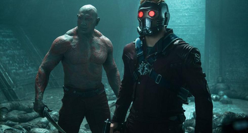 Dave Bautista es Drax y Chris Pratt es Star-Lord en 'Guardians of the Galaxy' (Foto: Marvel)