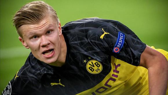 Erling Haaland, delantero del Borussia Dortmund. (Foto: AFP)