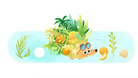 Con este doodle, Google le da la bienvenida al verano. (Foto: Google)
