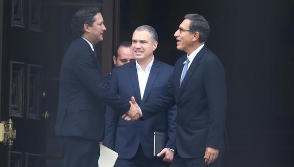 Daniel Salaverry llegó a Palacio de Gobierno minutos antes de las 11 de la mañana. (Foto: Fernando Sangama / GEC / Video: Canal N)