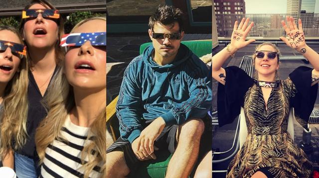 Celebridades de Hollywood disfrutaron así del eclipse de sol [FOTOS]