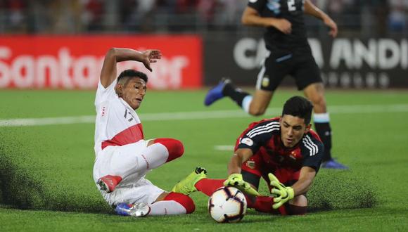 Perú y Argentina firmaron un empate sin goles en la fecha 1 del Hexagonal Final del Sudamericano Sub 17. (Foto: Twitter de la Selección peruana)