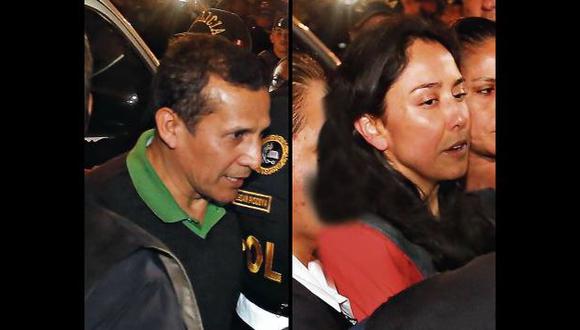 Ollanta Humala y Nadine Heredia permanecen en el Palacio de Justicia desde anoche.