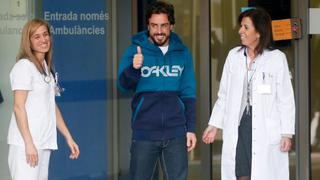 Fernando Alonso abandonó hospital tras accidente del domingo