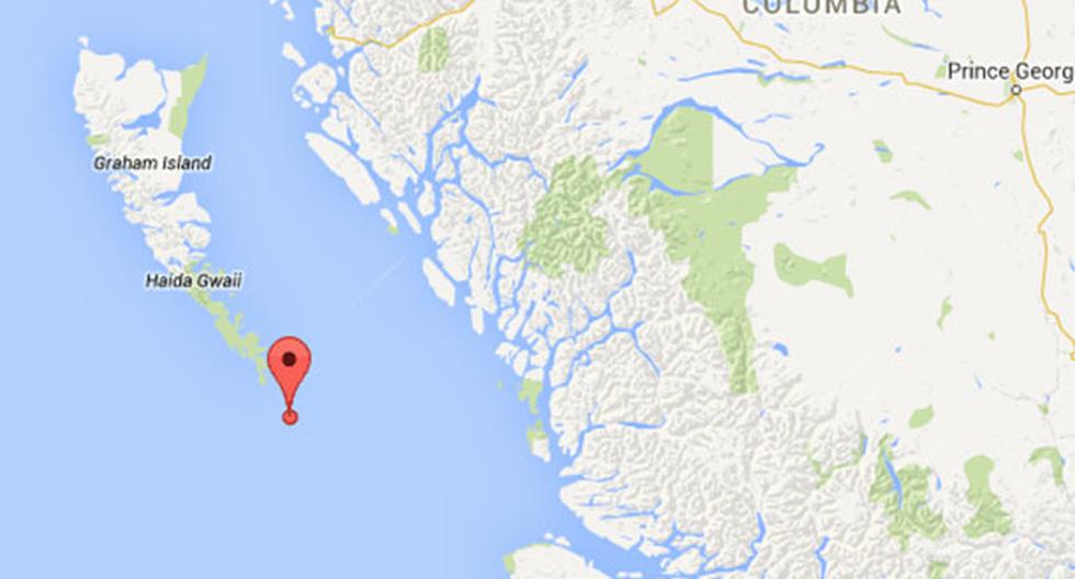 Sismo se produjo en el mar de Canadá. (Foto: Google Maps)