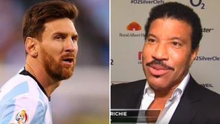 Lionel Richie y su apoyo incondicional a Messi tras la final