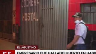 Hallan cadáver de dueño de hostal dentro de habitación en El Agustino