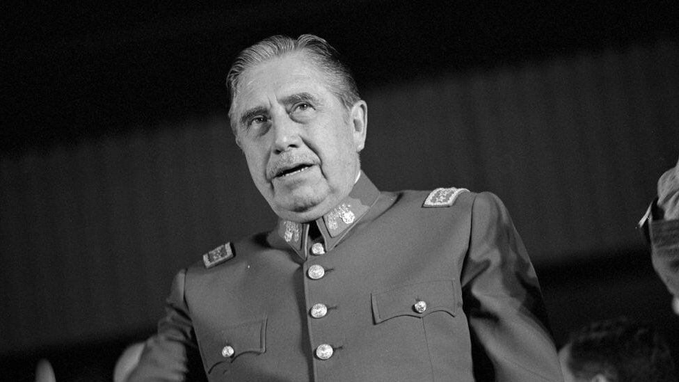 Pinochet in 1980, the year the current Constitution was approved.  (GETTY IMAGES).
