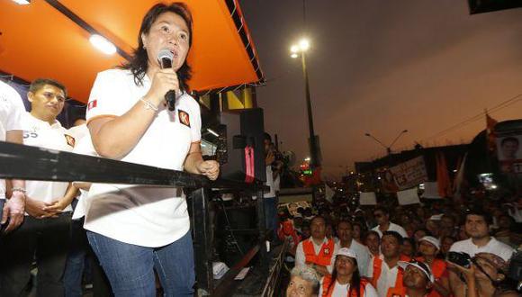 Keiko Fujimori recordó el 'baguazo' en mitin en Chachapoyas