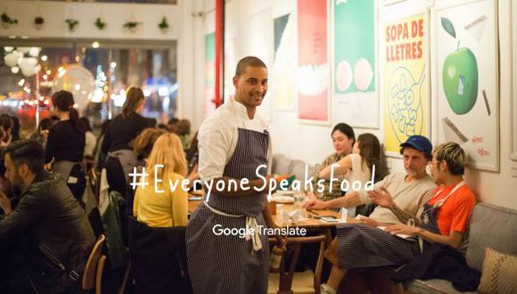 Google Traductor se promociona con un restaurante multilingüe