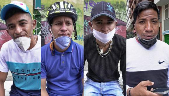 Unos 2.000 migrantes venezolanos volvieron a su país. Otros, como estos cuatro que van a pie, están en camino. (Foto: BBC Mundo).