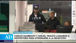 Selección peruana: Trauco y Zambrano llegaron a Montevideo para integrarse a la bicolor
