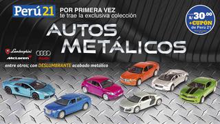 Autos metálicos: carrocería con pintura de alto brillo