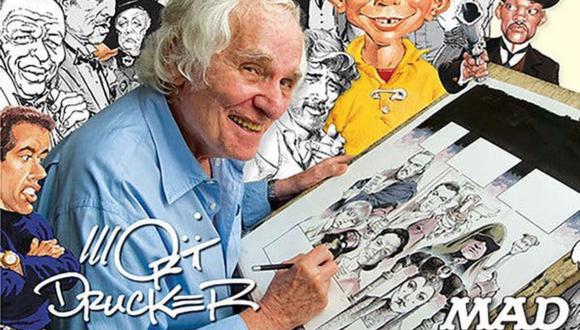 Mort Drucker, emblemático caricaturista de la revista Mad, falleció a los 91 años. (Foto: Captura de la revista Mad)