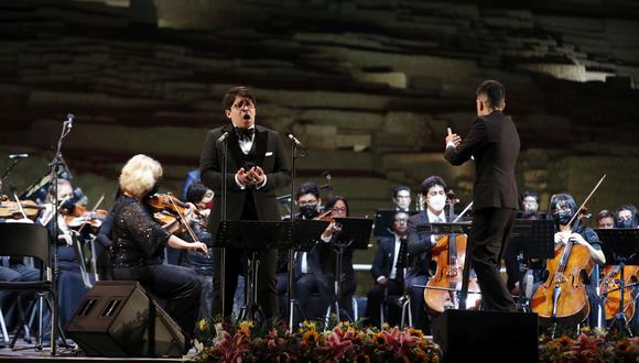 Concierto del tenor Iván Ayón-Rivas en la  Huaca Pucllana. (Foto: Giancarlo Ávila)