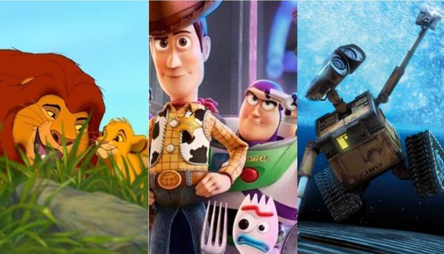 “El Rey León”, “Toy Story”, “WALL-E” son algunos de los filmes que forman parte de la lista. (Foto: Composición/Disney)