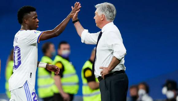 Carlo Ancelotti ha encontrado la mejor versión de Vinicius Junior desde que llegó a Europa. (Foto: Agencias)