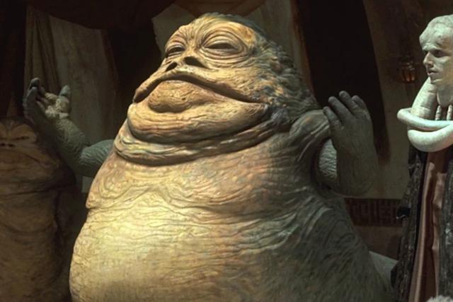 Jabba the Hutt - Quizás la verdadera sorpresa de esta lista es la popularidad de Jabba the Hutt, antagonista secundario de la trilogía original quien ocupa el décimo lugar. (Foto: Lucasfilm/Disney)