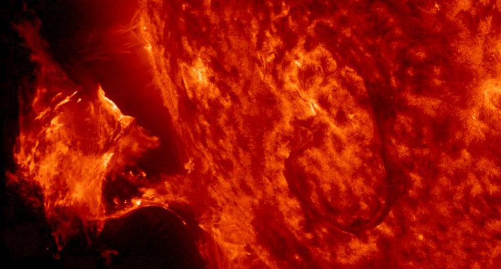 Tormenta solar. (Foto: NASA)