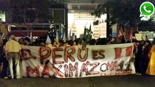 Realizan protesta frente a Yanacocha en apoyo a Máxima Acuña