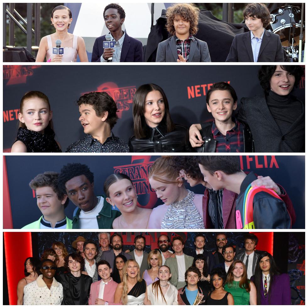 Caleb McLaughlin, Finn Wolfhard, Noah Schnapp, Gaten Matarazzo y Millie Bobby Brown ganaron fama en 2016 con "Stranger Things", uno de los grandes sucesos de Netflix. Ellos han crecido en las pantallas